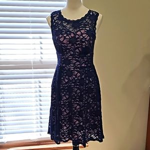 Beautiful Navy Lace Dress